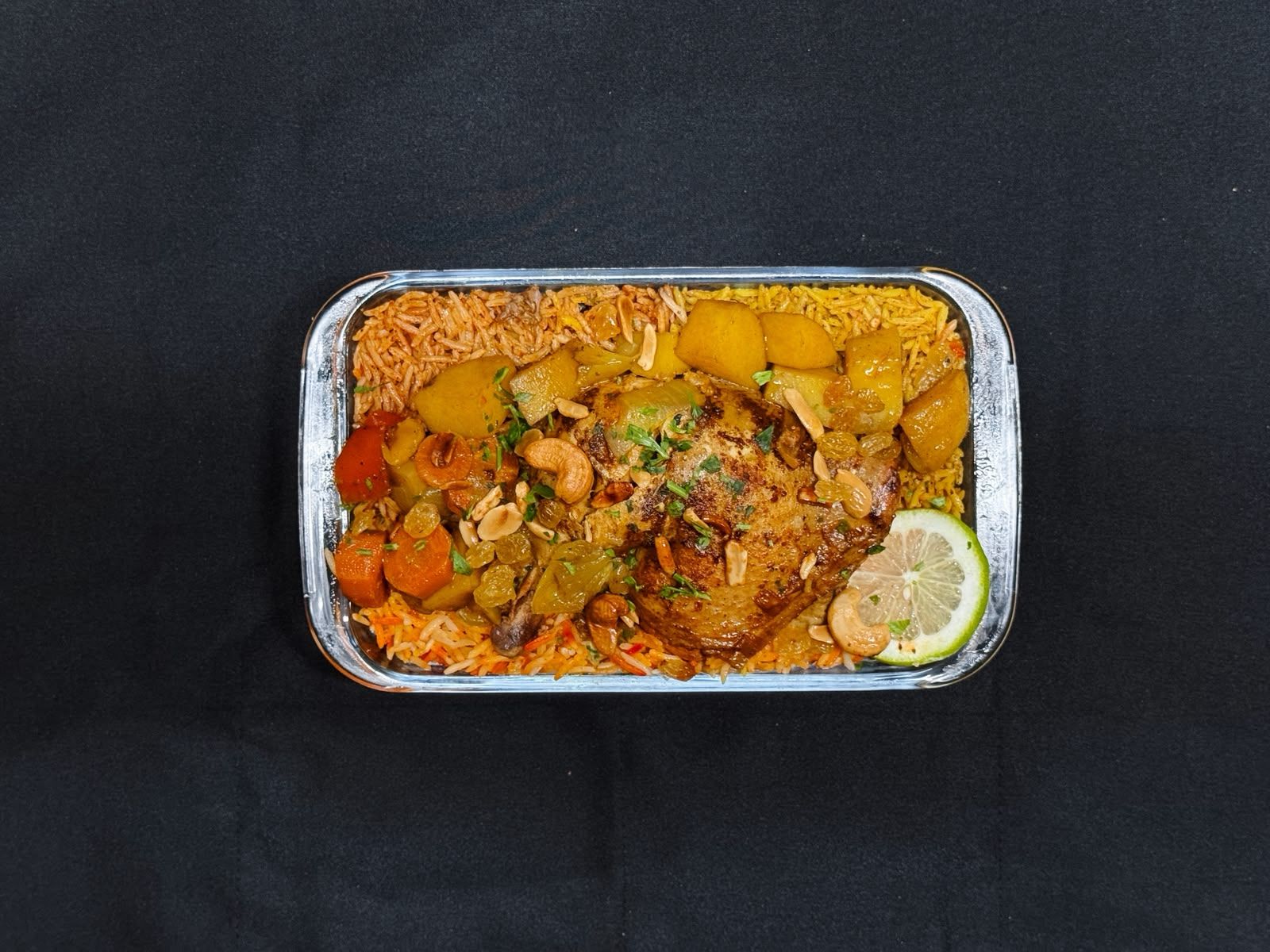ربع دجاجة مع رز